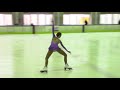 kaunas ice christmas cup 2018 junior ladies ПП 1 hanna bobrova blr