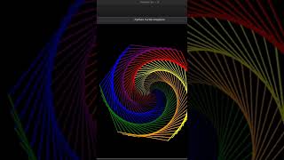 Colorful Hexagon Pattern using turtle python module | #shorts #turtle