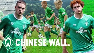 CHINESE WALL! Josh Sargent & David Philipp gegen 40 Kinder | WERDER Fußballschule