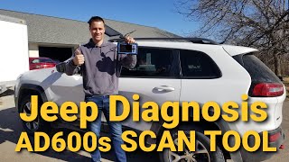 New Scan Tool Diag On A Jeep Cherokee TopDon AD600S