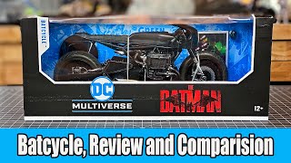 New McFarlane Toys Batcycle, Review and Comparison