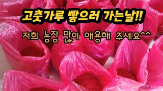 22년 햇고춧가루 방아찧으러 가기 설레임과 기대^^♡햇청양고춧가루 예약받습니다.~!!