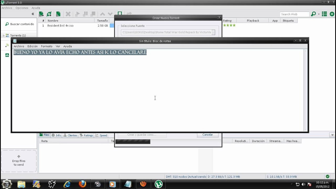 Como Crear Un Archivo Torrent Con Utorrent - YouTube