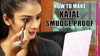 How To Make your Kajal Smudge-Proof \u0026 Long Lasting | Kajal Tips \u0026 Tricks for Beginners | Foxy Makeup