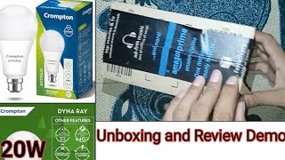 Crompton 20W B22 White LED Bulb | Unboxing and Review.