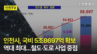 [인천TV] 인천시, 국비 5조8697억 확보 역대 최대…철도·도로 사업 중점