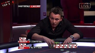 Top 5 Sam Trickett's Best Hands Ever! | Poker Legends | Live Poker | partypoker