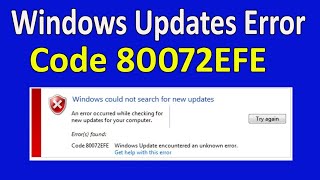 Fix Error Windows could not search for new updates || How to fix win 10 win 8 win 7 updates problem