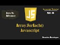 Array.forEach() Javascript | Javascript Tutorial