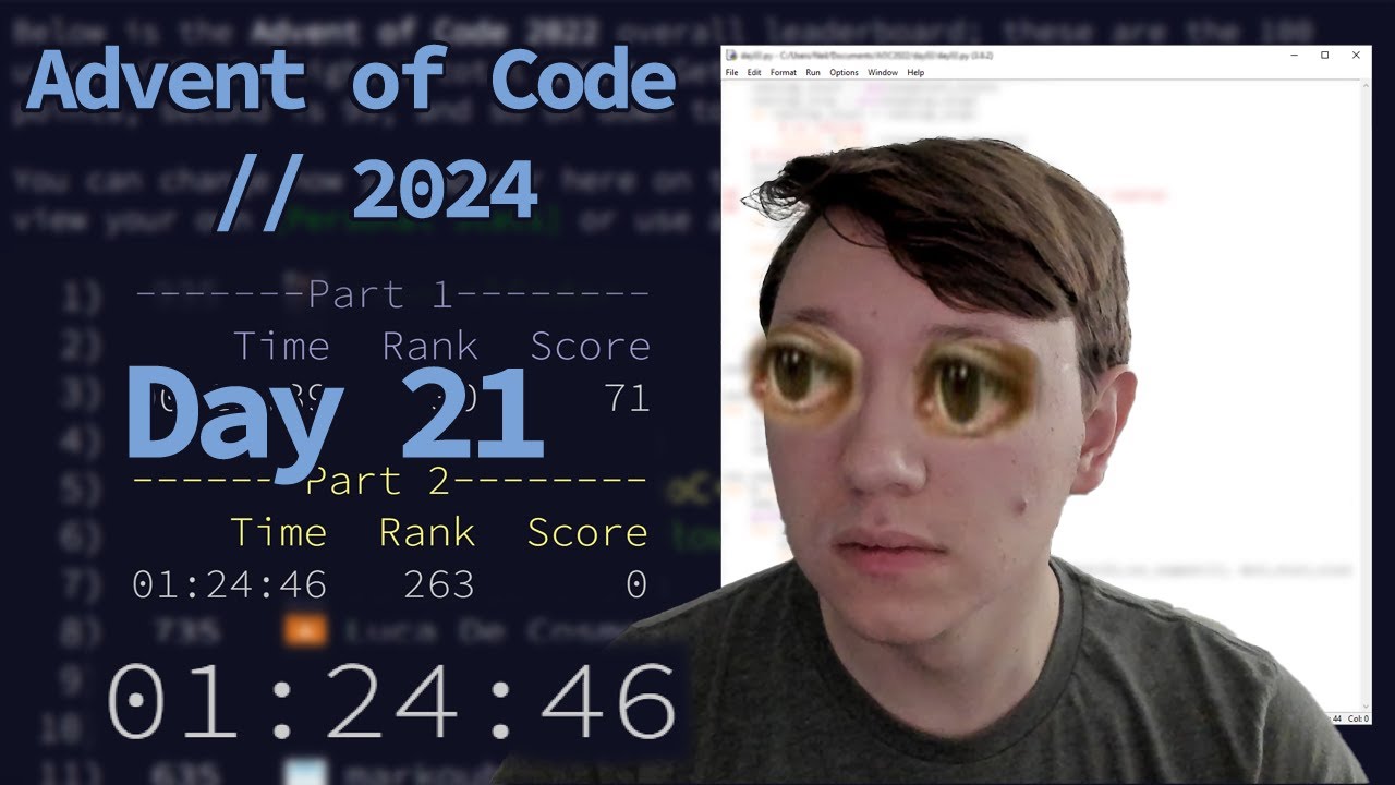 Advent Of Code 2024 Day 21 Youtube