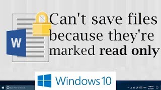 Fix: Can't save files because they're marked read only when they aren't MS Office Word & Excel