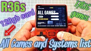 R36s with 128gb card all games and all systems list  (update guide on description)