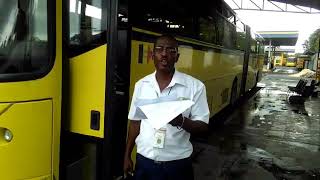 Pre start up, post start up and shut down of a jutc articulated bus