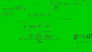 Math green screen effect