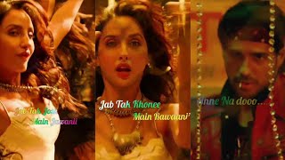 Ek Toh Kum Zindagani Status | Nora Fatehi | Fullscreen Status | Neha Kakkar | WhatsApp Status