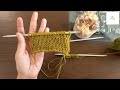 no curl stockinette stitch double stockinette stitch 2 row repeat with written instruction