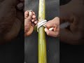 how to tie a parallel bamboo sticks