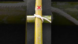 how to tie a parallel bamboo sticks