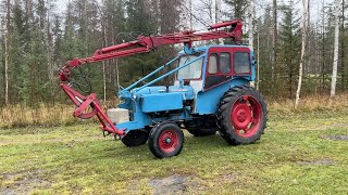 Köp Traktor Fordson Super Major med skogskran på Klaravik