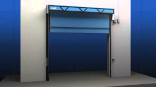 Dptec - FasTrax XL High Performance Industrial Door Roll Up Door by Rite Hite counterweight