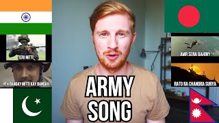 Who Has The Best ARMY SONG? (Pakistan v India v Bangladesh v Nepal)