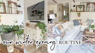 WINTER EVENING ROUTINE // OUR RELAXING WEEKNIGHT NIGHTTIME ROUTINE // CHARLOTTE GROVE FARMHOUSE