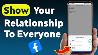 How To Show Your Relationship To Everyone On Facebook (Updated)