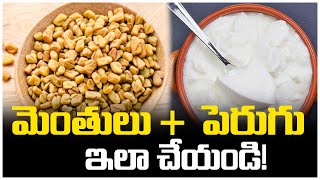 మెంతులు + పెరుగుతో ఇలా చేయండి || Fenugreek Seeds And Curd Health Benefits || Gold Star Entertainment