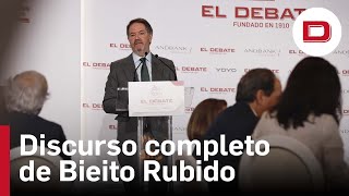 Vuelva a ver el discurso completo de Bieito Rubido en el foro de El Debate con Isabel Díaz Ayuso