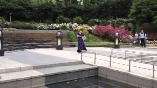 靱公園 バラ祭2012 アフタヌーンコンサート ハワイアンフラ Ayako先生ソロ