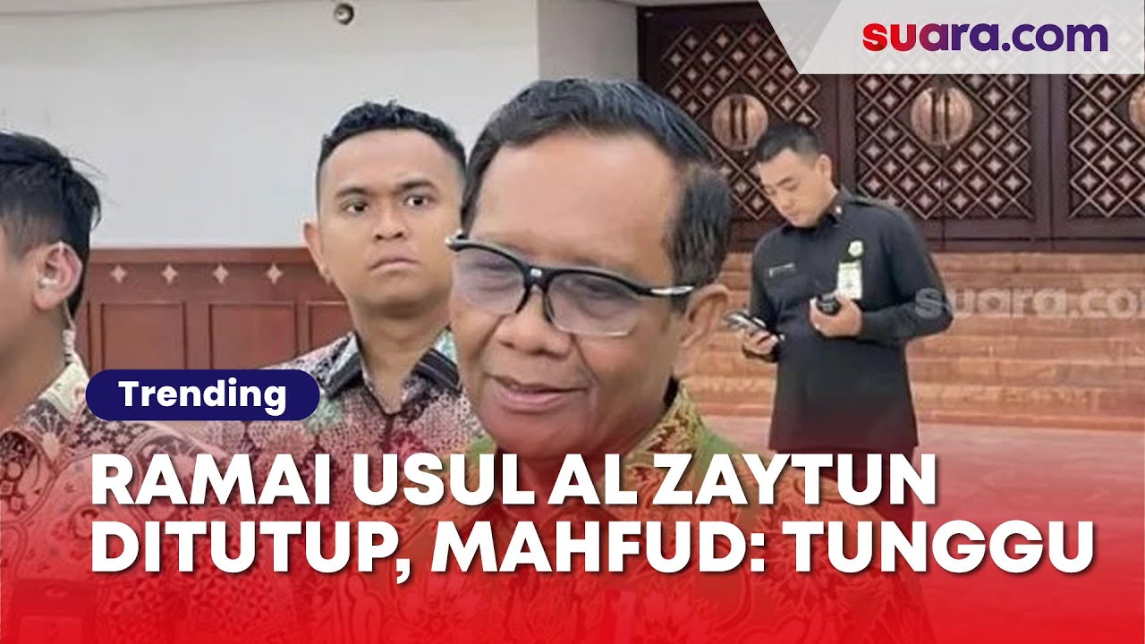 Soal Usulan Bekukan Ponpes Al Zaytun, Mahfud MD: Kita Tampung Dulu ...