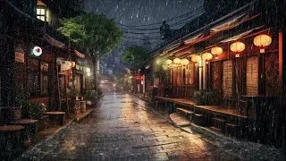 自然の音: 雨の夜 - 窓と屋根に激しい雨が降ってもすぐに眠ります