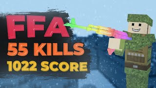 Voxiom.io FFA (Free For All) - 55 kills | 1022 Score