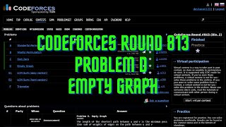 Codeforces Round #813 (Div. 2) D. Empty Graph