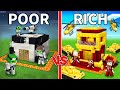 JJ's RICH Family vs Mikey's POOR Family Ninja Security Base Survival Battle in Minecraft - Maizen