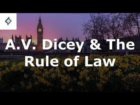 What is rule of law dicey?