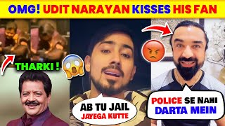 SHOCKING!😱 Udit Narayan KISSES His FANS On Her LIPS | Ajaz Khan vs Adnan07, Raftaar, Samay Raina