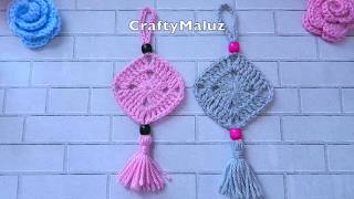 #CROCHET #TUTORIAL #Colgante de crochet paso a paso | Colgante tejido muy fácil de hacer