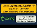 How to Inject List Collection using Spring dependency injection by constructor? | Spring Tutorial