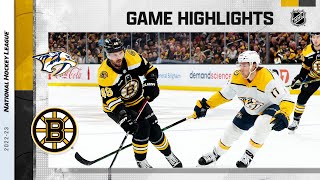 Predators @ Bruins 3/28 | NHL Highlights 2023