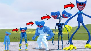 EVOLUTION OF HUGGY WUGGY BOSSES IN POPPY PLAYTIME CHAPTERS 3 2 1!! Garry's Mod