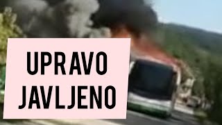 Upravo javljeno! Uzas u Vranju!.Zapalio se autobus PUN PUTNIKA! Dim i vatra na sve strane