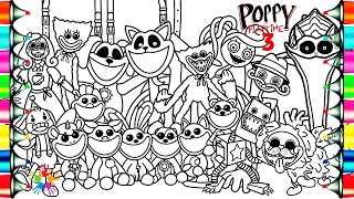 Poppy Playtime Chapter 3 Coloring Pages / How To Color All New Characters / NCS Music