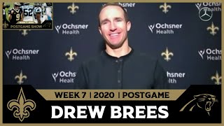 Drew Brees on Players Stepping Up | Saints-Panthers Postgame | 2020 Week 7