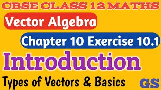 Chapter 10 - Exercise 10.1 Introduction - Vector Algebra - CBSE Class 12th Maths in Tamil - GS