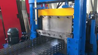 New finished galvanised steel cable tray roll forming machine floor mounts cable protector machine