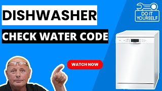 Bosch SMS58E22GB Dishwasher Shows Check Water Code & Leaves Water In The Machine - Diswasher Repair