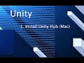 1.  Install Unity Hub for Mac