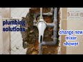 cara mengganti shower mixer dalam dinding|| change new mixer shower