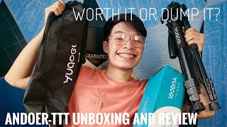 ANDOER-TTT Tripod Unboxing and Review || Worth it or Drop it?